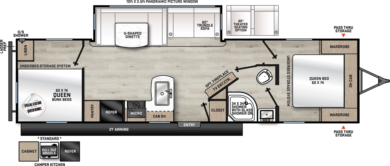 Aurora 29TQS Floorplan